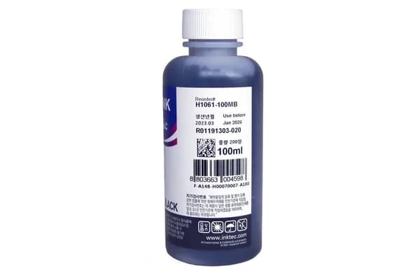 Чернила пигментные InkTec для HP CH561WA(61/ 301/ 122/ 862), black H1061-100MB, 100мл, чёрные