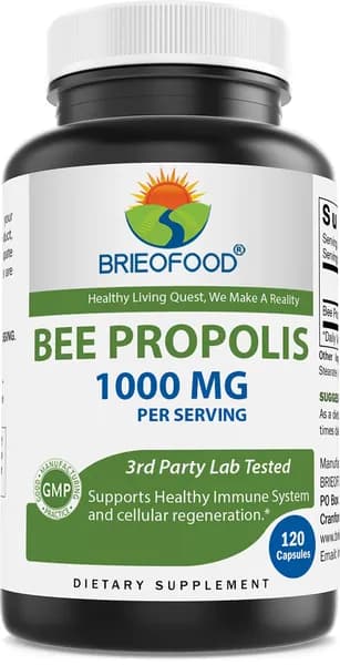 Brieofood пчелиный прополис 1000 мг на порцию - 120 капсул