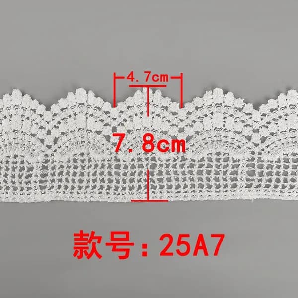 Кружево вязаное шир2 m x 7.8cm cm декоративная лента для одежды, шитья, украшения платьев и нижнего белья