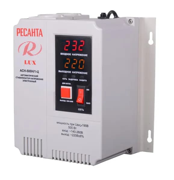 Стабилизатор АСН-500Н/1-Ц Ресанта LUX