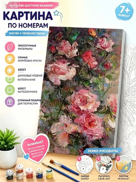 Картина по номерам на холсте с подрамником 40х50 см "Руки ангела", акриловые краски, для медитации и декора дома