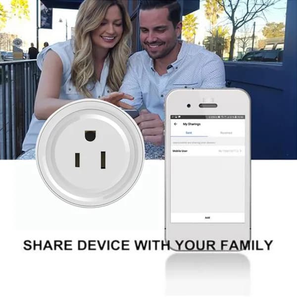Wi-Fi умная розетка СШ Plug Remote Timing Socket Power Adapter APP Control
