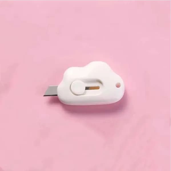 1 шт. Mini Pocket Cloud Art многофункциональный нож для резки бумаги, упаковки, сменным лезвием, канцелярский инструмент.