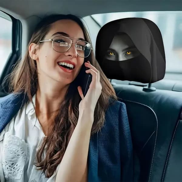Чехол на подголовник на Салон полностью, Сиденье пассажирское, Полиакрил, 2 шт.