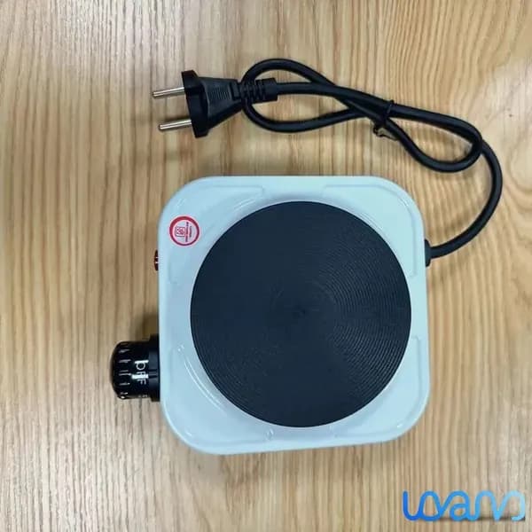 Электрическая настольная плита Электроплитка мини HOT PLATE 500W из чугуна, хром