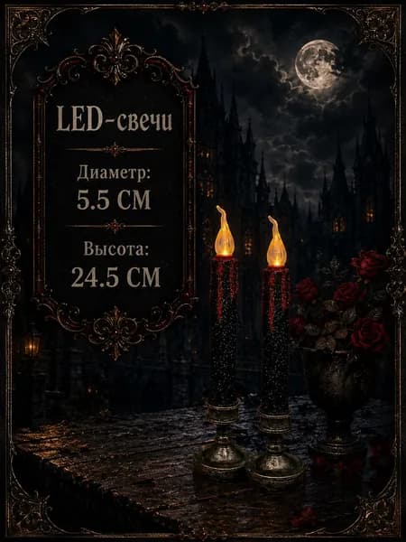 Свечи для молитвы, 29 см х 5.5 см, 2 шт