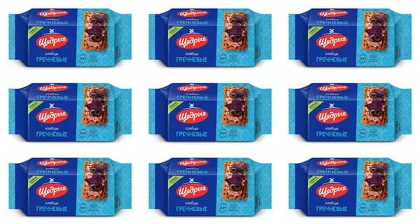 Щедрые Хлебцы хрустящие гречневые, 100 г - 9 шт