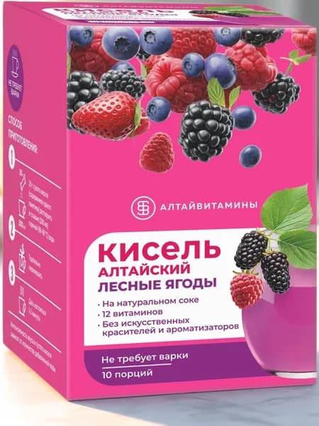 Кисель Алтайский "Лесные Ягоды", саше 10 шт