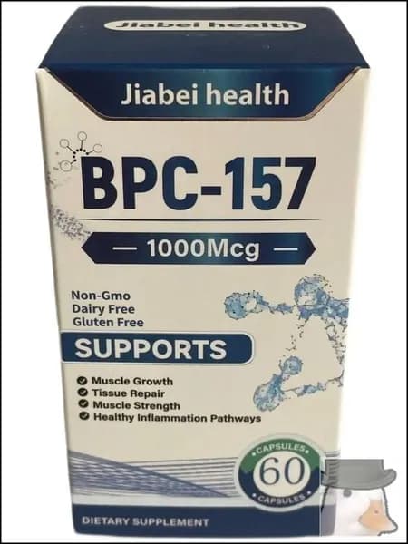 Бестселлер BPC157 Jiabei Health: 60 капсул для восстановления желудка, суставов, связок и регенерации тканей
