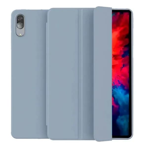 Чехол для планшета Lenovo P11 Pro 11.5 дюйма (TB J706/TB-J716), из мягкого силикона, трансформируется в подставку (дымчато-фиолетовый)