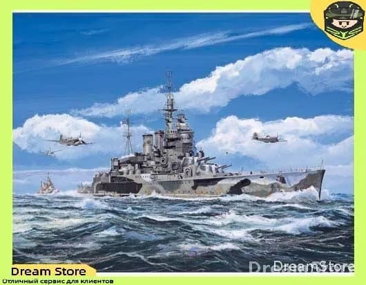 Эксклюзивная модель британского крейсера "Престиж", 1942, от Trumpeter 05764 в масштабе 1 к 700