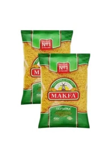 Вермишель "Паутинка" МАКFА,2шт по 400г