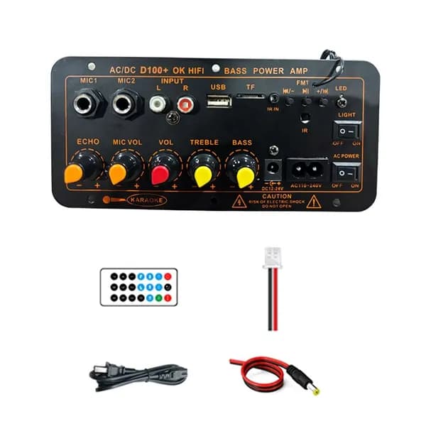 Усилитель звука D100+ 100W с Bluetooth 5.0