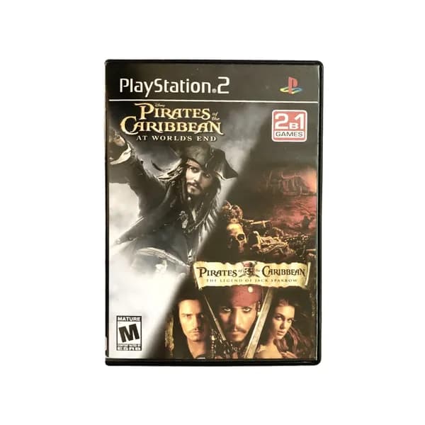 Игра PS 2 (Play Sation 2) 2в1: Pirates of the Caribbean: At Worlds End & The Legend of Jack Sparrow - Action / Adventure 2006 - 2007, Disney Interactive Studios