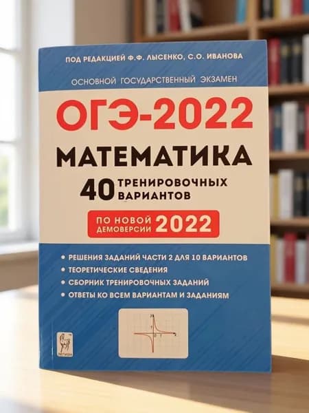 Математика. Подготовка к ОГЭ-2022. 9-й класс. 40 тренировочных вариантов Лысенко Ф.Ф. | Лысенко Федор Федорович