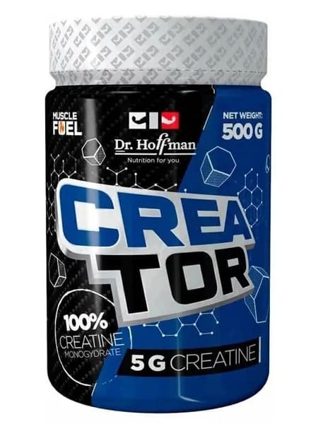 Креатин моногидрат creatine monohydrate (Яблоко) для роста мышц Dr.Hoffman CreaTor 500 гр.