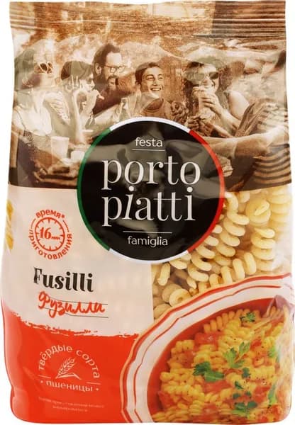 Макароны PORTO PIATTI Фузилли, 400г