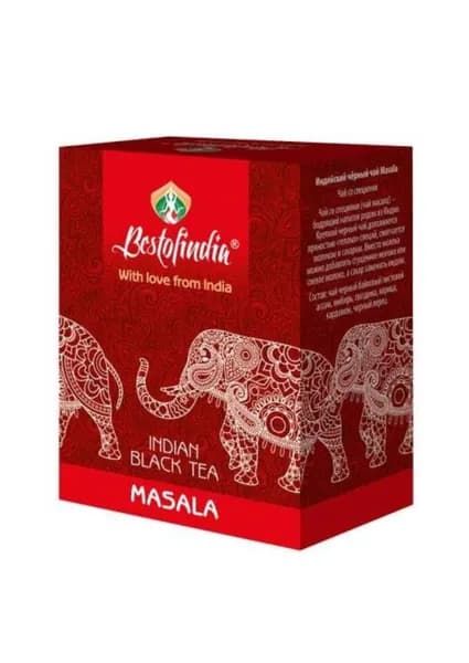 Чай черный индийский со специями МАСАЛА Бестофиндия (Masala indian classic tea Bestofindia), 100г.