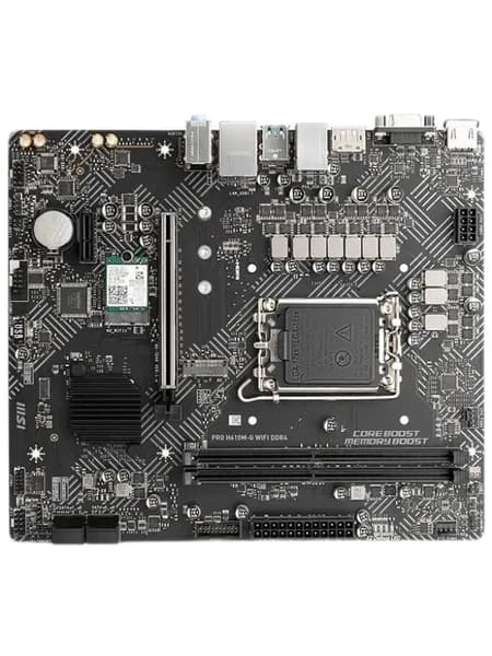 Материнская плата MSI PRO H610M-G WIFI DDR4 Soc-1700 Intel H610 2xDDR4 mATX AC 97 8ch(7.1) GbLAN+VGA+HDMI+DP