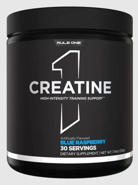 Rule One (R1), Creatine monohydrate, Креатин моногидрат, 30 порций, Голубая малина