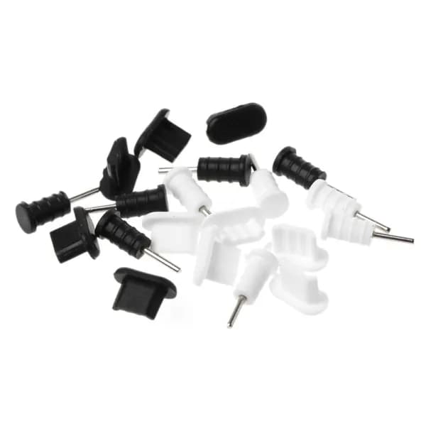 10 компл. пыленепроницаемых заглушек 3,5 мм для наушников + USB-порт для зарядки, разъем для мобильного телефона 5 5S 6 6S, устойчивый к разрыву