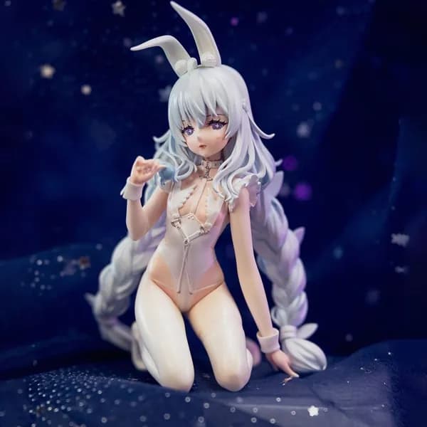 Аниме Фигурка Azur Lane ленивый белый кролик 15CM