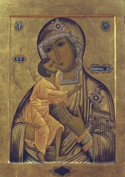 Икона Богоматерь Федоровская XVIII, Репродукция. Формат А4