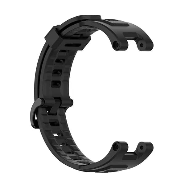 Силиконовый ремешок для часов Amazfit T-Rex и T-Rex Pro, чёрный