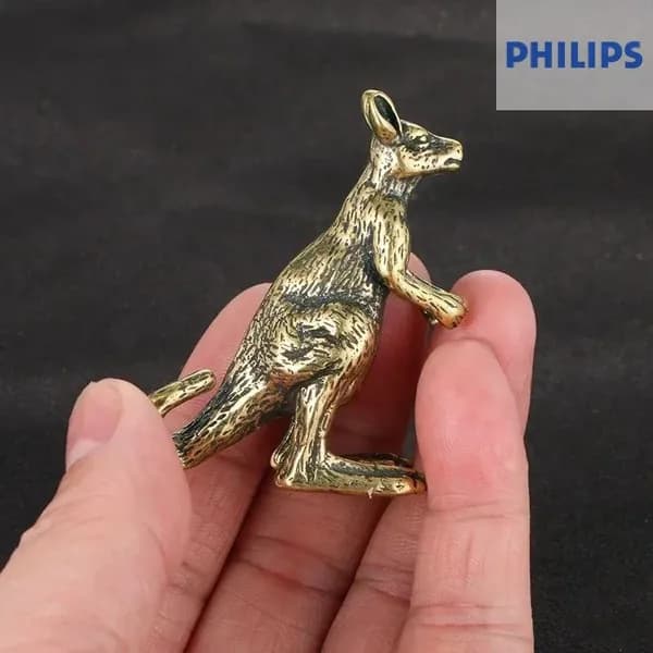 Винтажная фигурка кенгуру из латуни