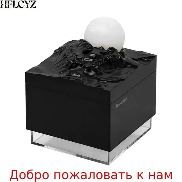 Увлажнитель воздуха 新款月球陨落加迷你湿器桌面摆件, черный
