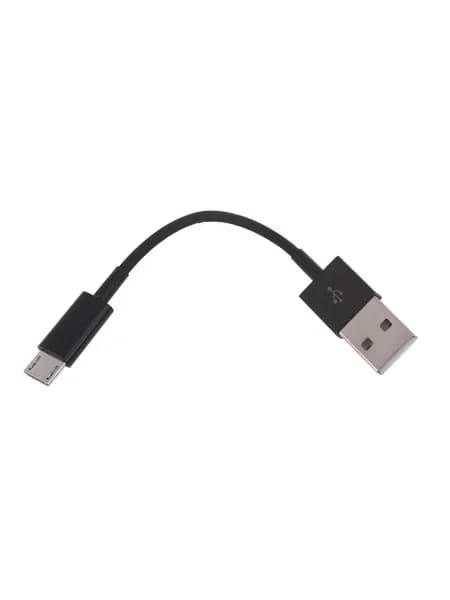 Кабель для передачи данных USB- Micro USB с коротким проводом -10 см - черный