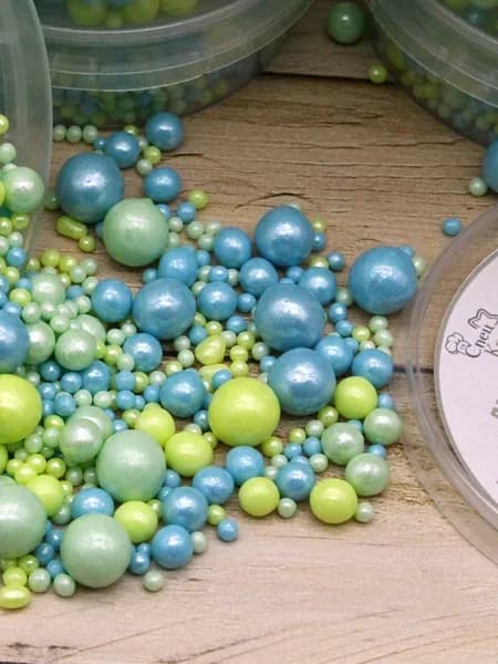 Посыпка кондитерская украшения для торта шарики мягкая 75г