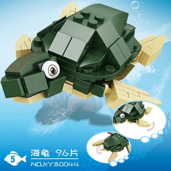 Конструктор Насекомые и морские обитатели, совместимый с Lego