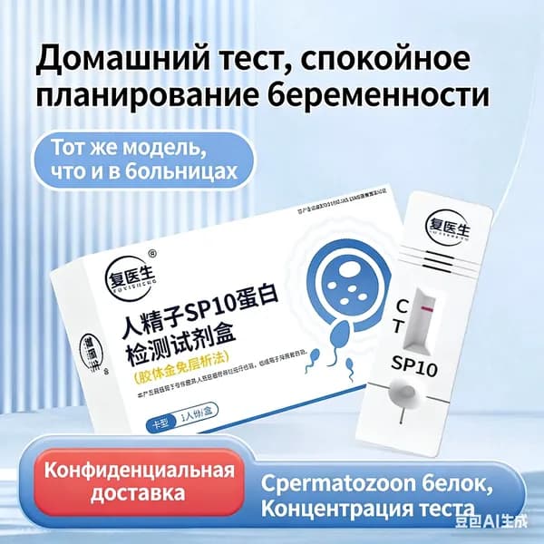 2 Домашний тест мужской фертильности, измеряющий количество сперматозоидов в образцах спермы человека и прогнозирующий мужскую фертильность.