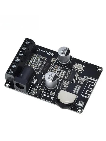 Плата усилителя мощности стереозвука Bluetooth 5.0 40Wx2, Bluetooth-приемник с питанием от постоянного тока 12/24 В XY-P40W