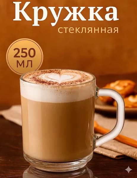 Кружка стеклянная Luminarc "Directoire", объем 250 мл