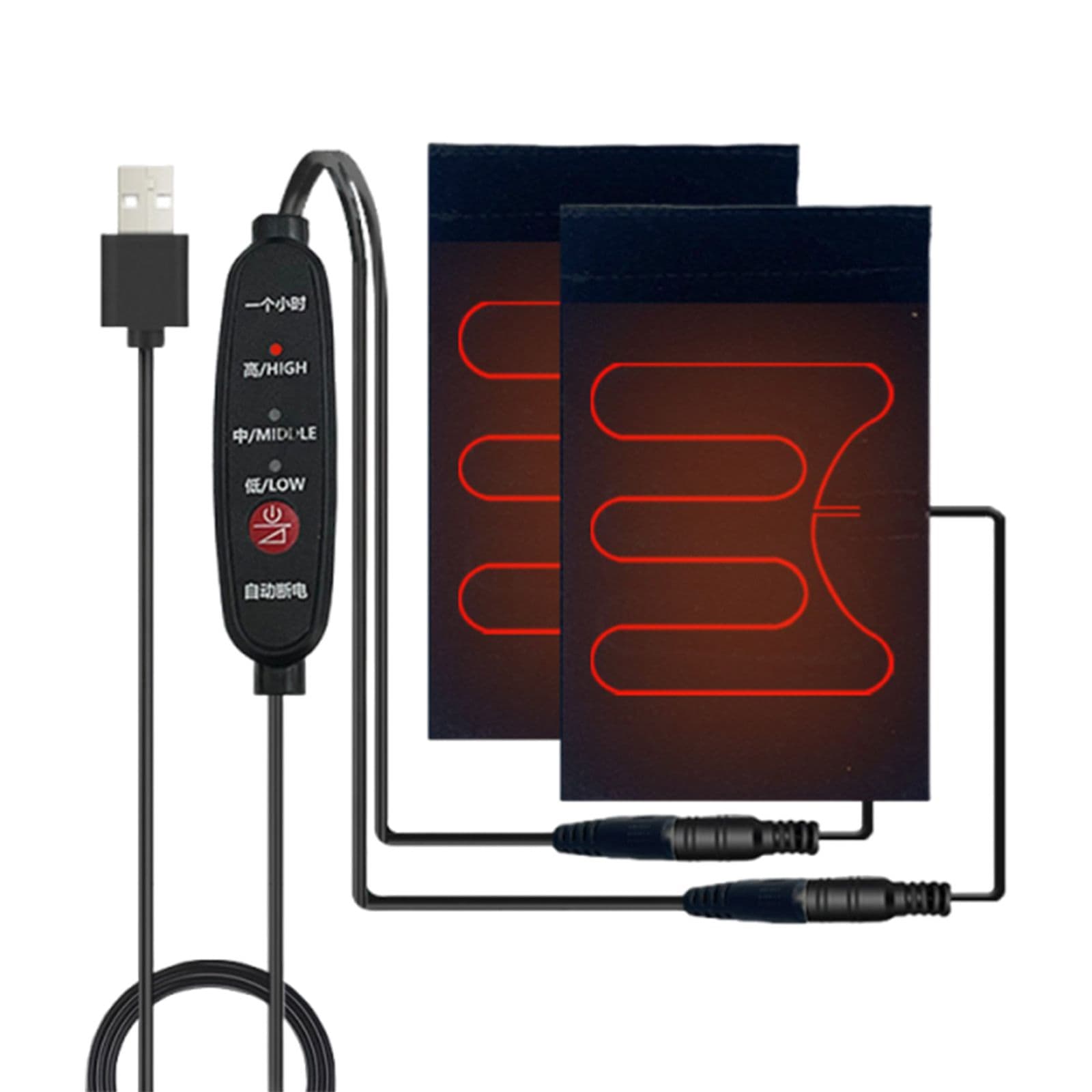 Электрочехлы для руля велосипеда/мотоцикла, USB-питание, регулир. температура 45 60 C