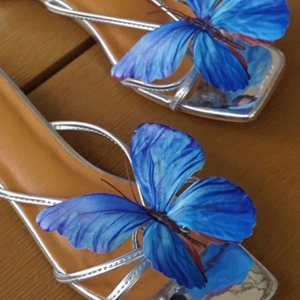 1 пара Сандалии с цветами Phalaenopsis
