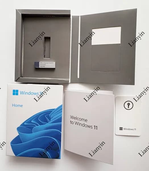 Полный комплект Win Home USB FPP Retail KEY онлайн-активации, версия WIN11 Home/Win 11 Pro в коробке/на USB-накопителе, программное обеспечение MS для ПК.