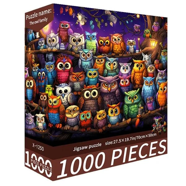 Пазл Семейство сов, 1000 деталей