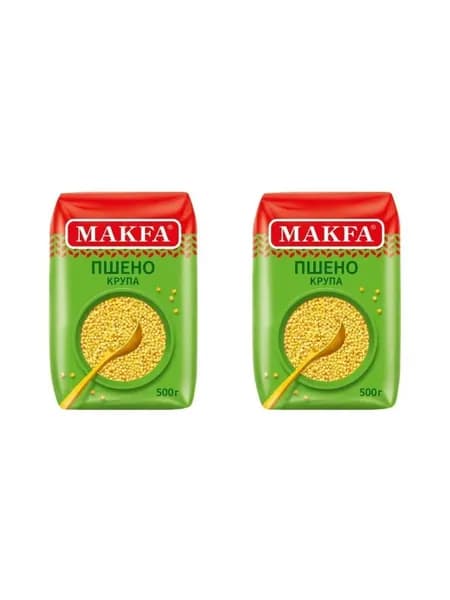 Makfa Пшено шлифованное, 500 г, 2 шт