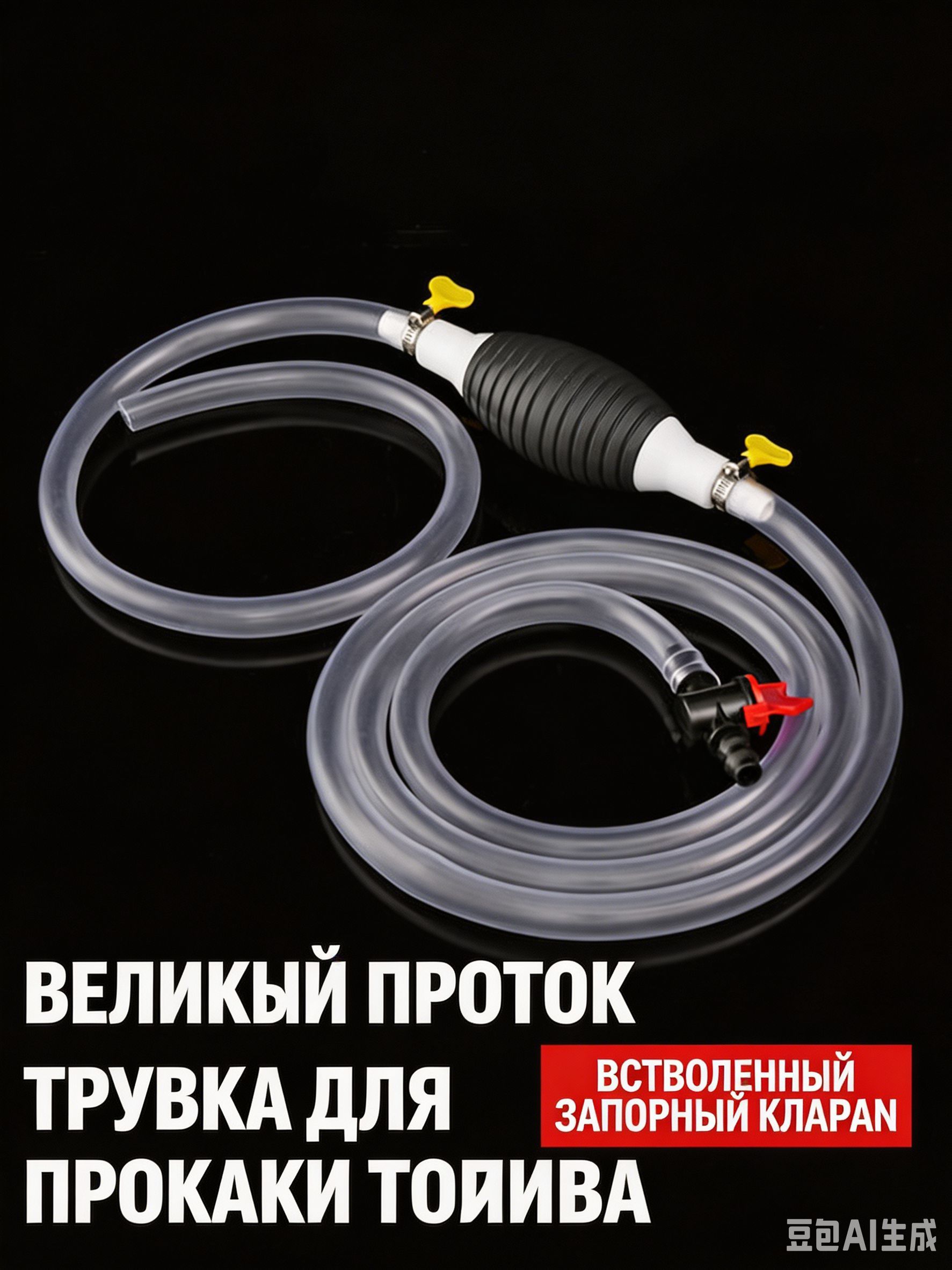 Ручной сифон для перекачки жидкостей, шланг для авто