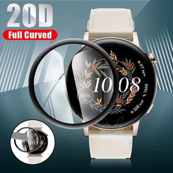 3D изогнутый протектор экрана для Huawei Watch GT3 42мм HD мягкая пленка TPU