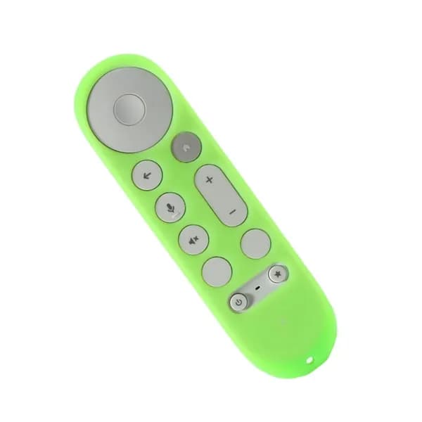 Подходит для силиконового защитного чехла Google TV Streamer (4K)-светящийся зеленый