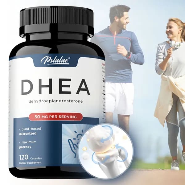 Pslalae - DHEA 50 мг - Способствует здоровому старению у мужчин и женщин, повышает уровень энергии, улучшает работу мозга и укрепляет иммунитет.