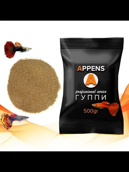 ГУППИ, 500гр - корм для гуппи и живородящих рыб