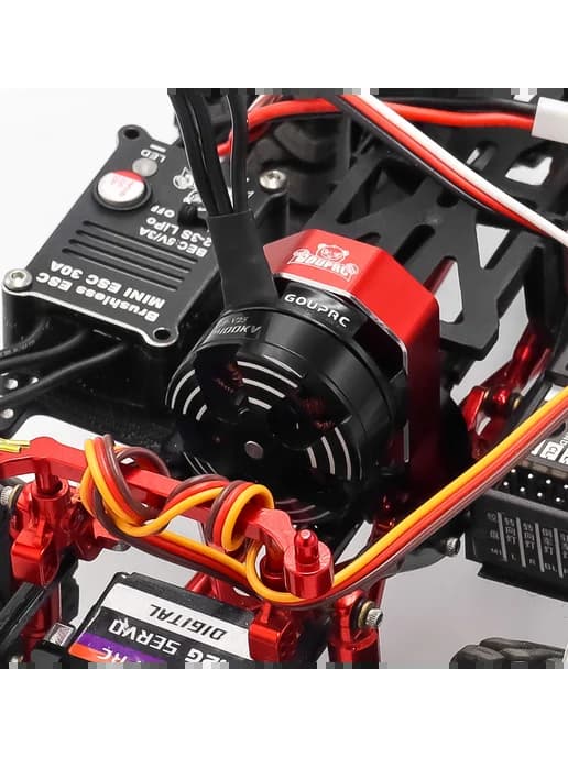 2204 2400KV бесщеточный мотор для SCX24 с трансмиссией, 30A