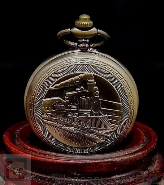 Ретро-часы с двойным открыванием, автоматические механические карманные часы