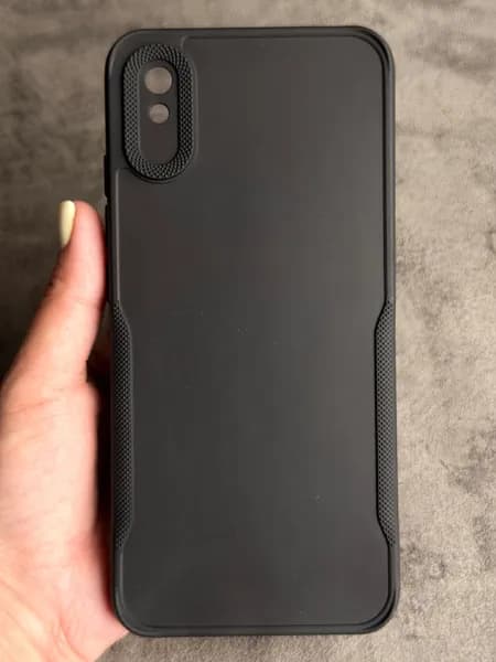 Чехол на Redmi 9A черный с нескользящими боками