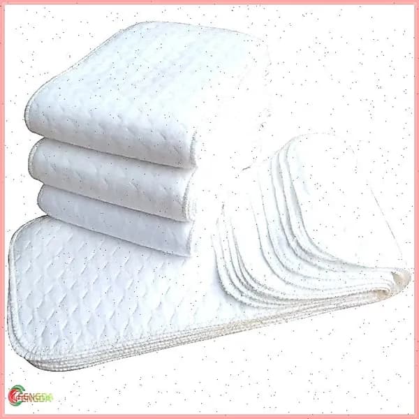 Premium Soft Подгузники для новорожденных, 100% хлопок, ультра-тонкие. Впитывающие трехслойные - Вкладыши для многоразовых подгузников марлевые хлопковые, комплект 5 штук